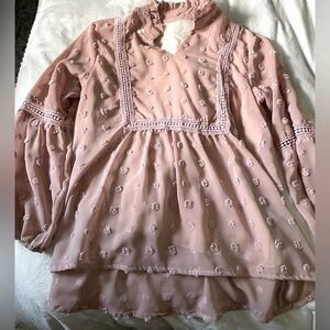 Pink Embroidered Blouse